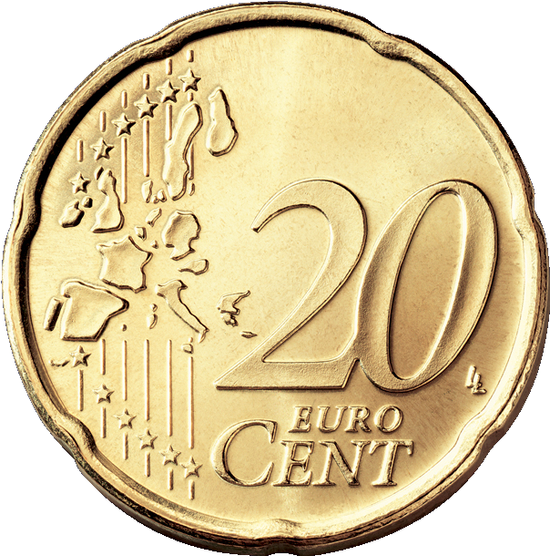 Euro Coin Png Image - Double Sided 50 Cent Euro Coin [50c Euro] Heads On (500x500), Png Download