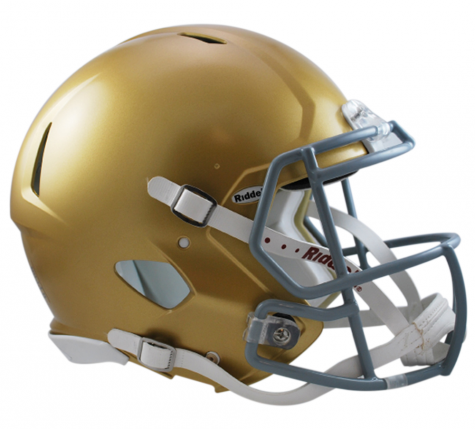Notre Dame Fighting Irish Speed Football Helmet (475x429), Png Download