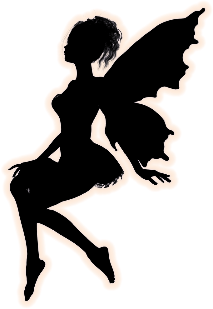 Silhueta Png - Pesquisa Google - Magical Fairies Wall Sticker (1000x1000), Png Download