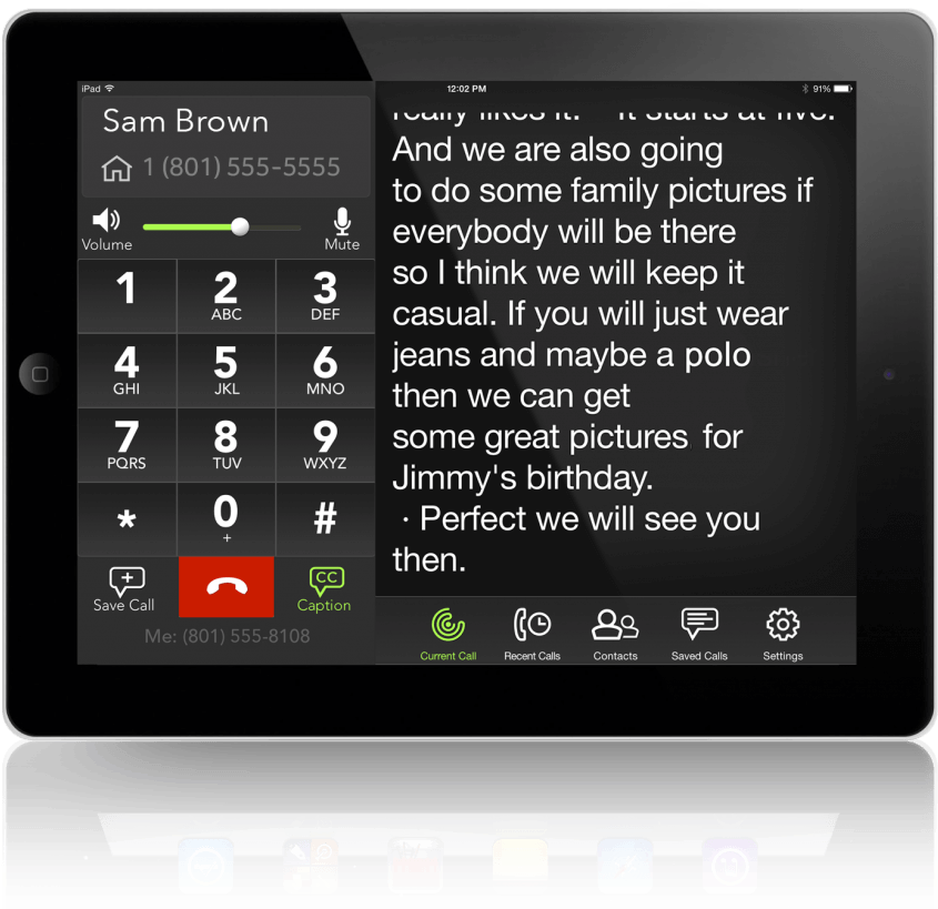 Ipad Call View - Doro Phoneeasy 345gsm - Black (1024x941), Png Download