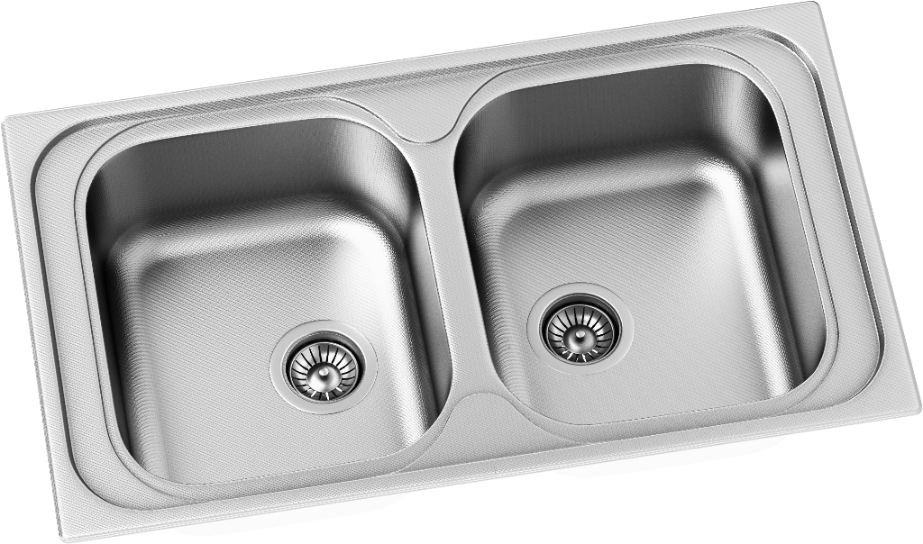 Kitchen Sink Kss M 80 2b - Linen (1024x604), Png Download