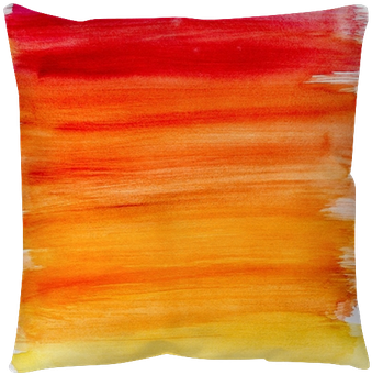 Gradient Watercolor Background In Warm Colors Throw - Cushion (400x400), Png Download