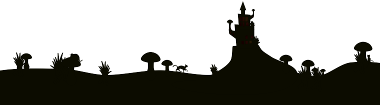 Silhouette Of Fairy Scene (760x210), Png Download