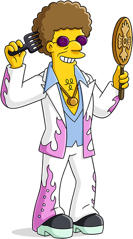 The Simpsons Characters Png Pack - Disco Stu Los Simpson (550x960), Png Download
