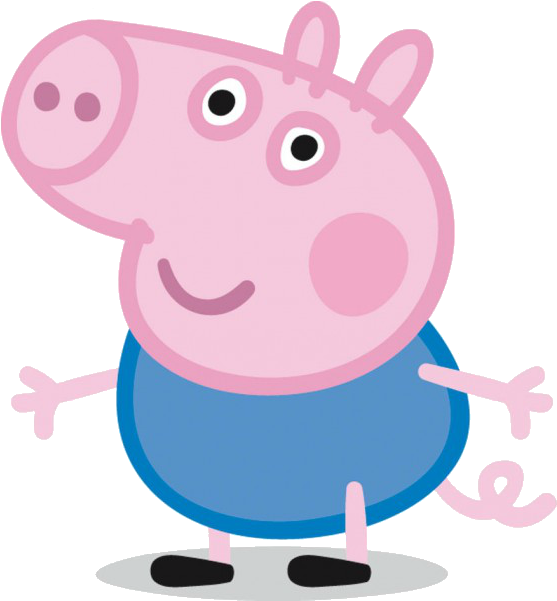 Cartoon Characters Peppa Pig Png Bday Party Pinterest - George Peppa Pig Png (579x600), Png Download