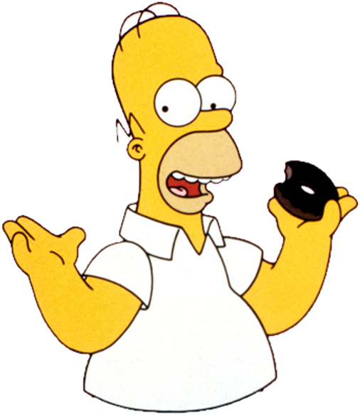 Cartoon Characters Simpsons - Homer Simpson Gif (800x600), Png Download
