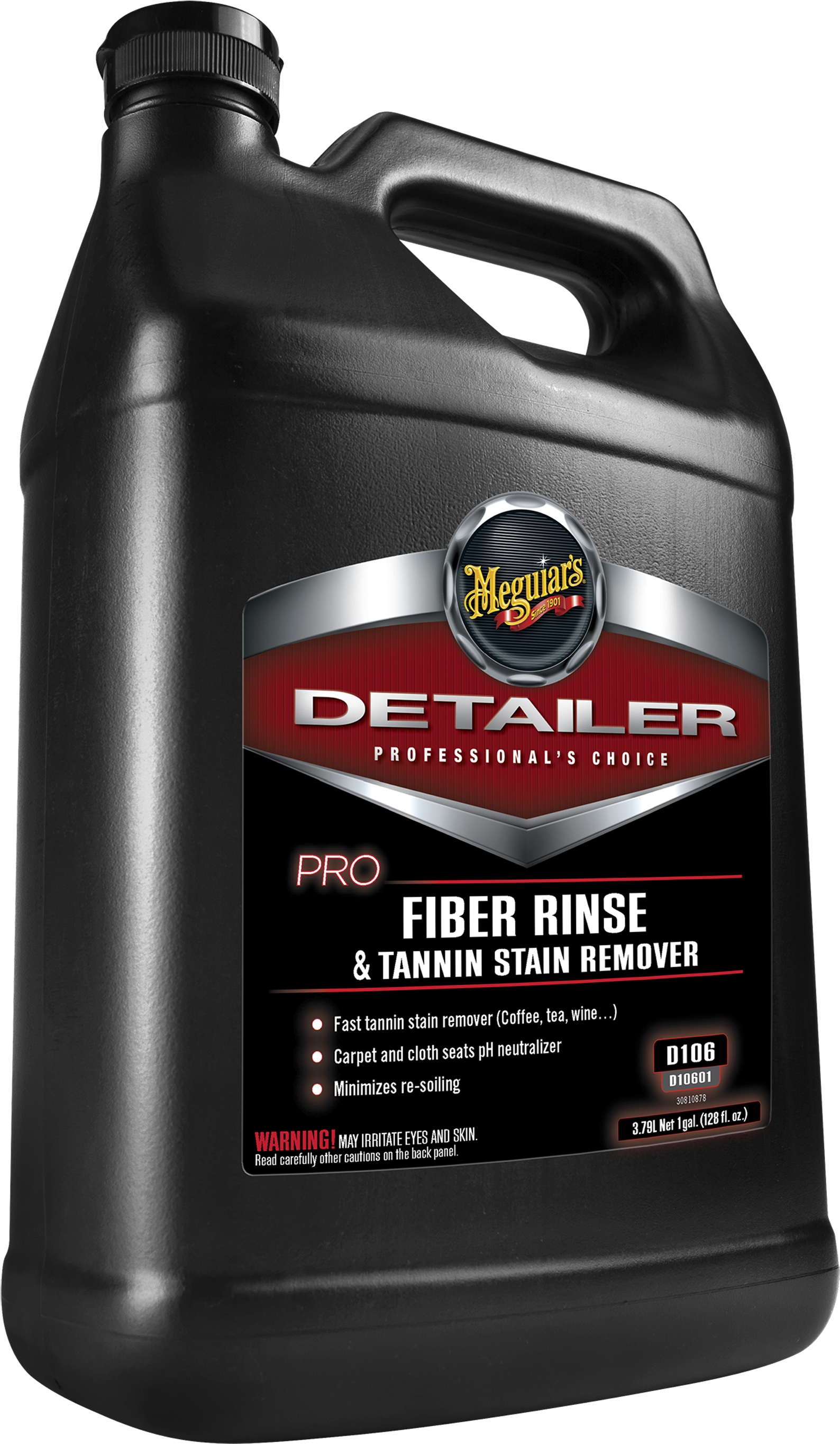 D106 Pro Fiber Rinse & Tannin Stain Remover, 1 Gallon - Meguiars D301 (3000x3000), Png Download
