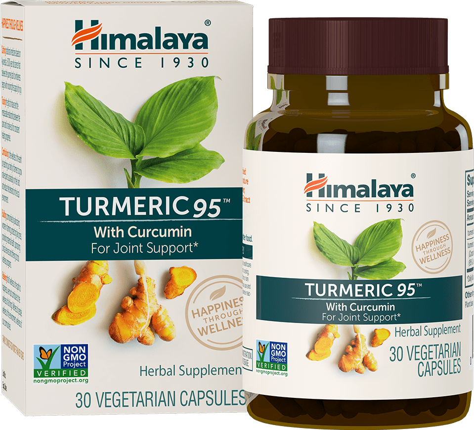 Turmeric 95™ Bottle - Himalaya Herbal Healthcare Turmeric 30 Veg Caps (1000x1000), Png Download