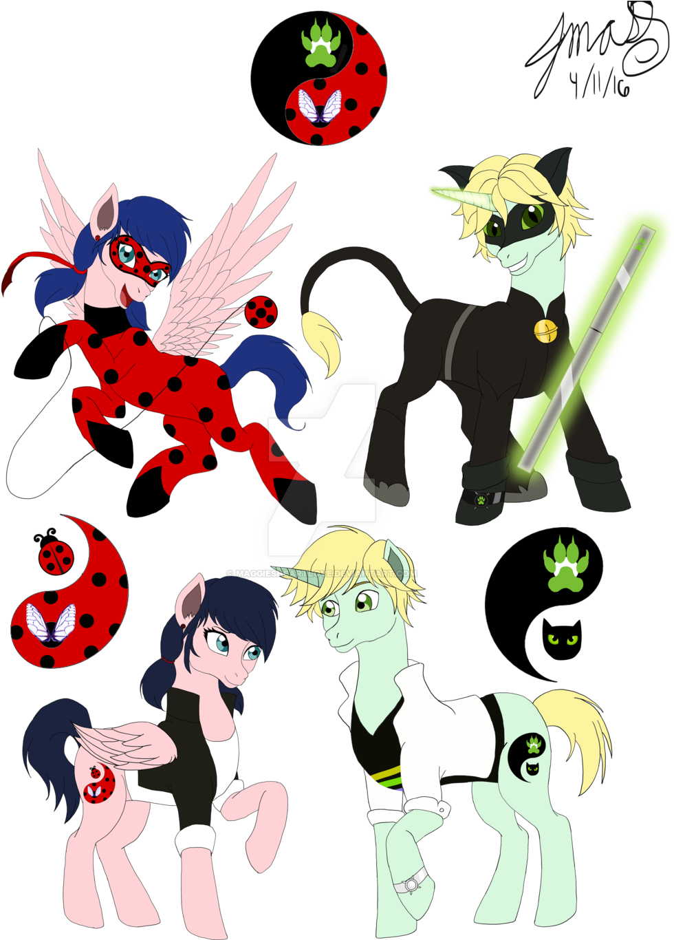 Adrien Agreste, Artist - Miraculous Ladybug As My Little Pony (1024x1365), Png Download