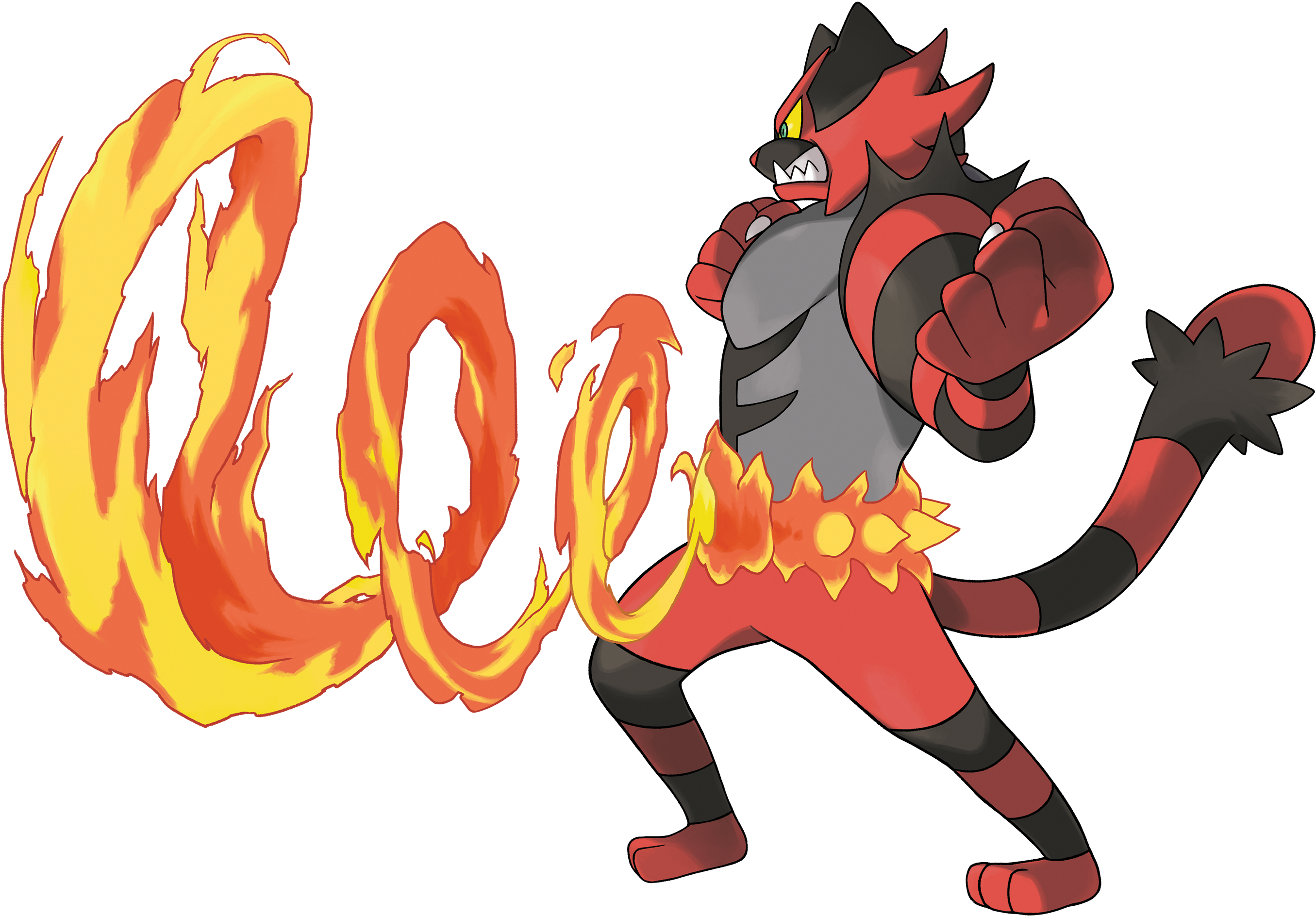 727incineroar Z-move Artwork - Pokemon Sun And Moon Png (1280x891), Png Download