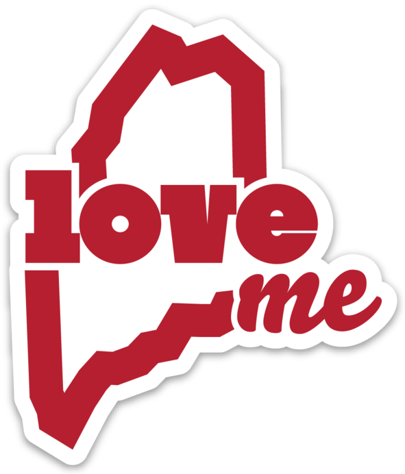 Loveme Die-cut Magnet - Live Me Maine (591x692), Png Download