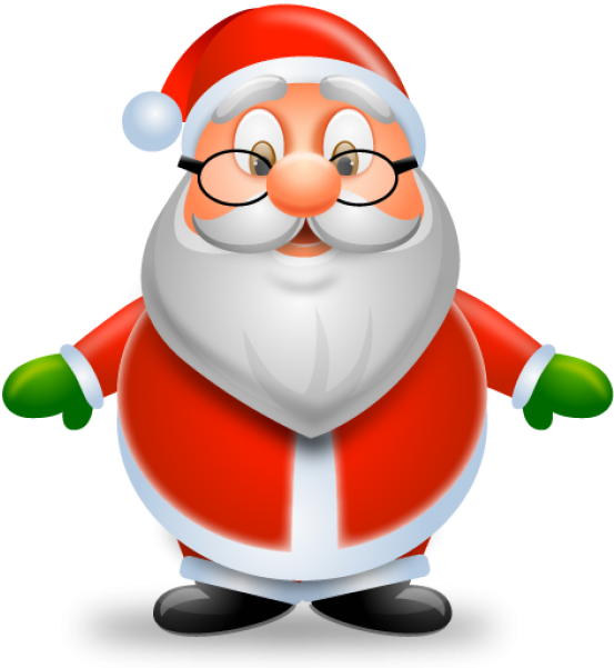 Santa Claus Png Free Download - Santa Icon Transparent (600x600), Png Download