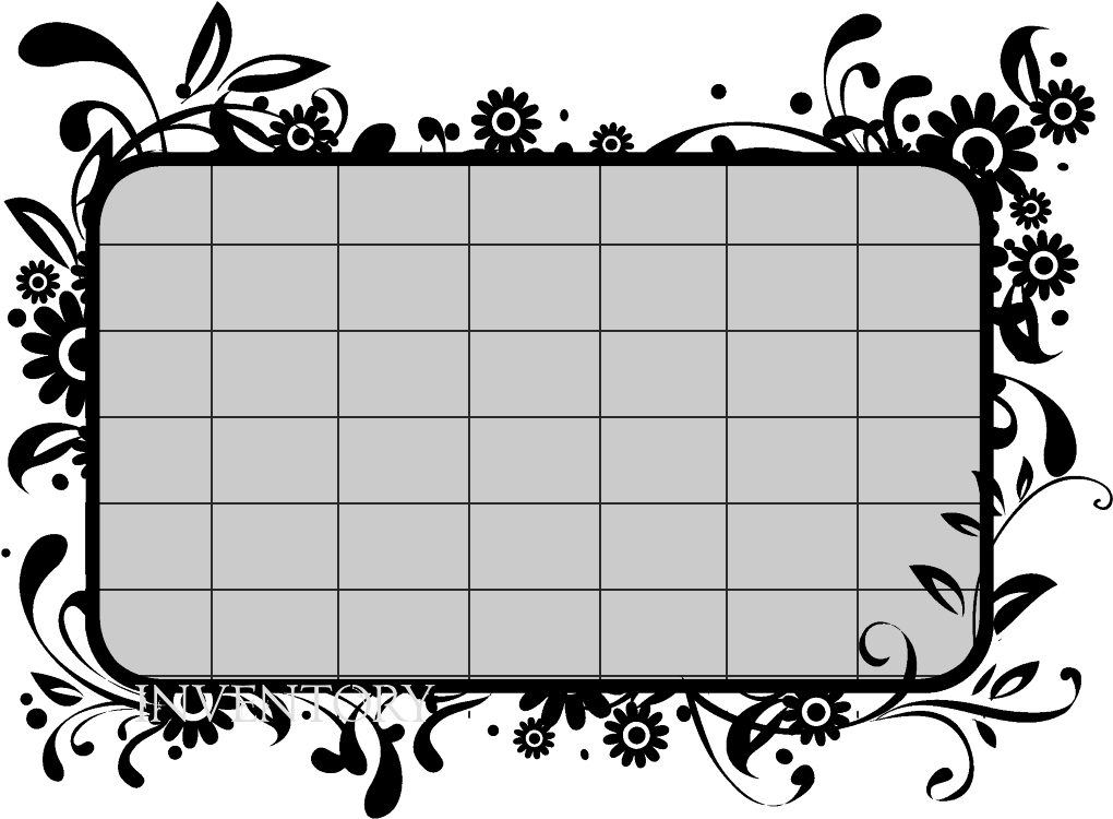 Carson's Inventory - Flower Border Designs Black And White (1024x768), Png Download