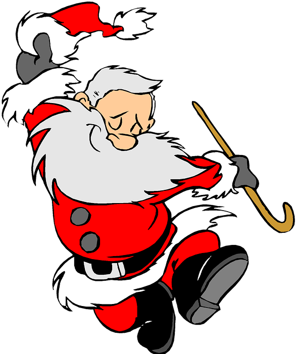 Christmas, Holiday, Clip Art, Santa Clause, Happy - Dancing Christmas (600x720), Png Download