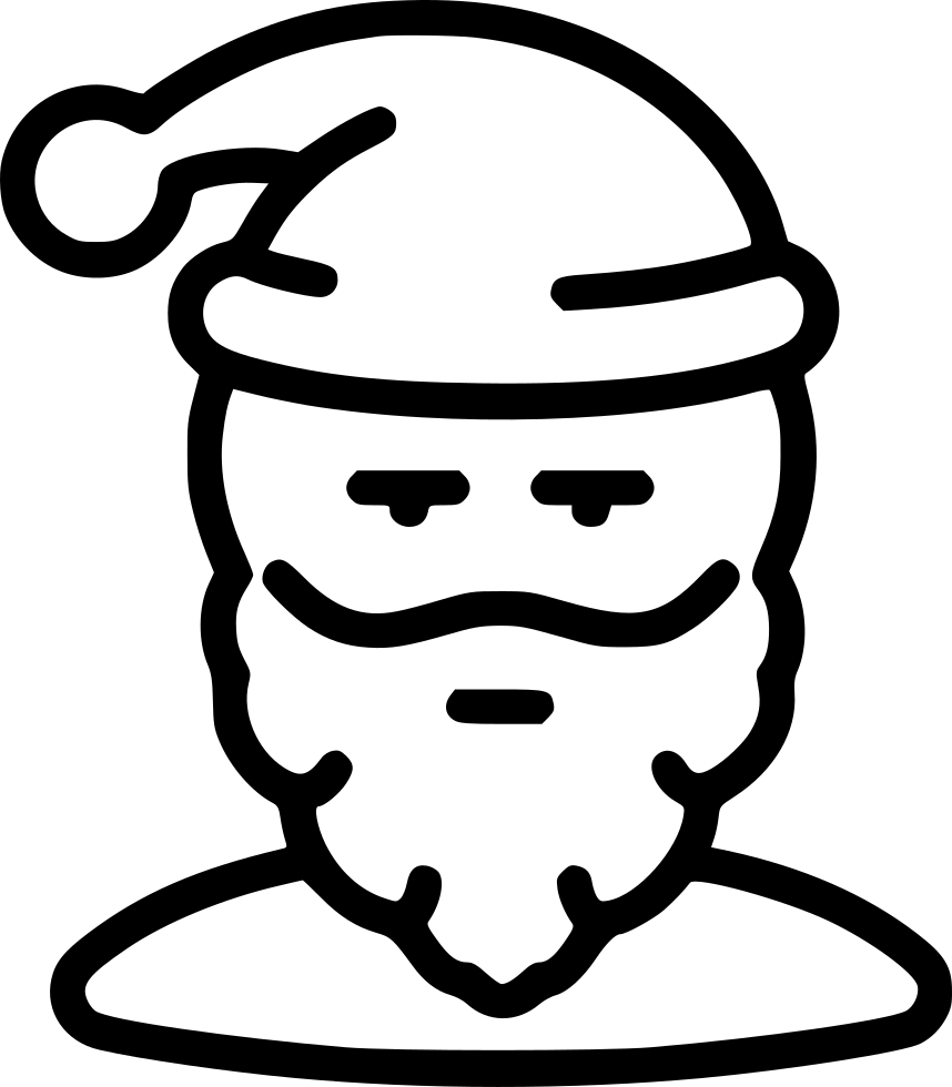 Santa Claus Grandfather Frost Man Guy User Human Avatar - User (858x980), Png Download