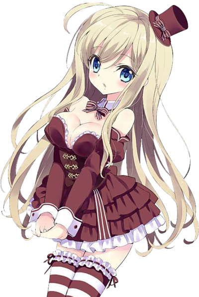 Thumbnail - Big Boobied Anime Girls (400x596), Png Download