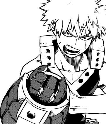 Katsuki No Mask - Bakugou Manga (362x422), Png Download