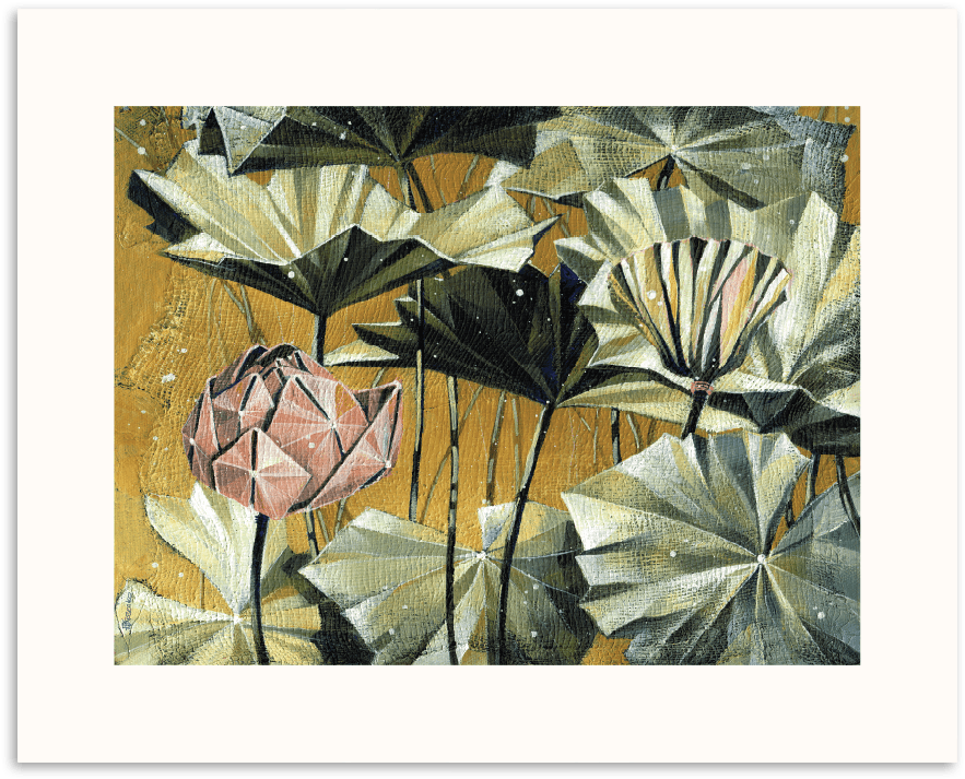 45ok P Golden Swamp - Artist Lane Golden Swamp By Olena Kosenko Painting (900x900), Png Download