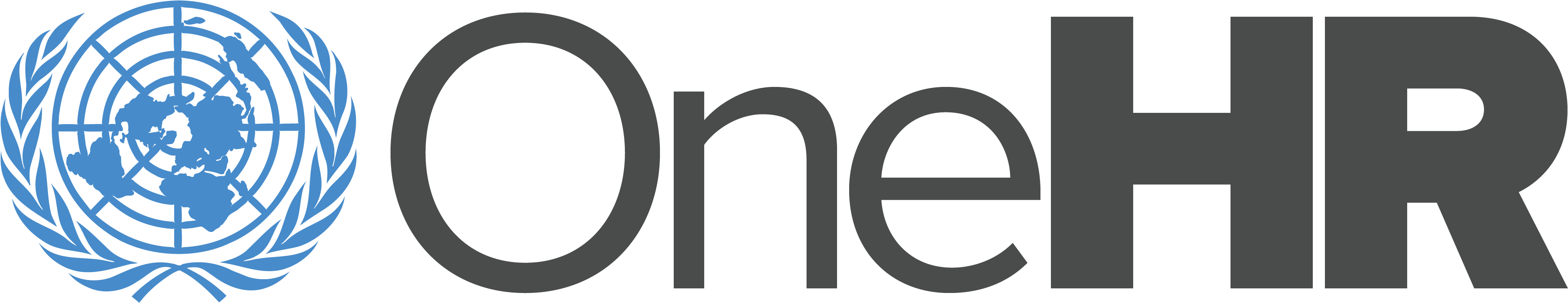 One Hr Logo - United Nations (4075x1074), Png Download