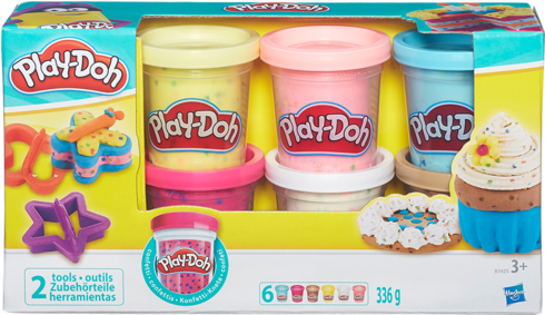Play-doh Modellervoks Med Konfetti - Play Doh (489x357), Png Download