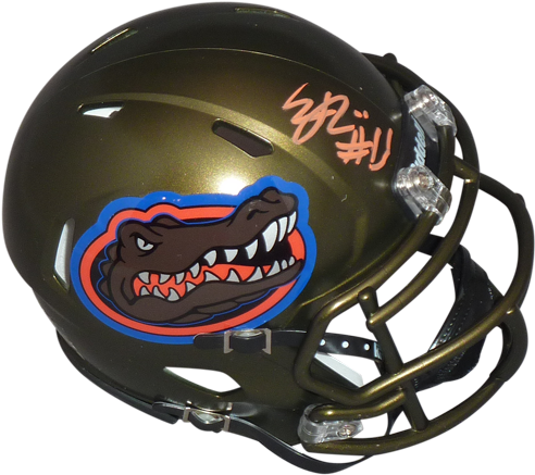 Eddy Pineiro Autographed Florida Gators Mini Helmet - Florida Gators Seat Cushion (500x500), Png Download