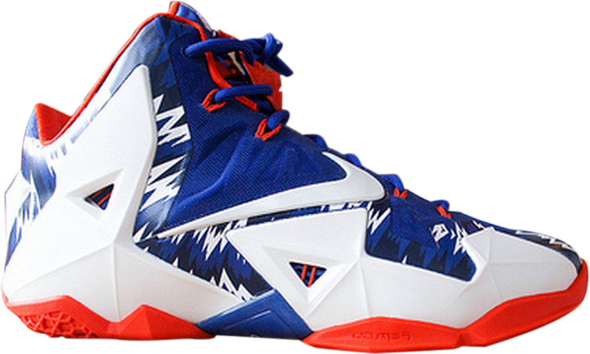 Lebron 11 'florida Gators Home' - Shoe (850x511), Png Download