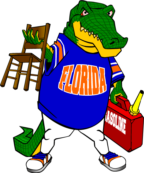 2014 Tigertoons Football Gallery - Florida Gator Cartoon (503x606), Png Download