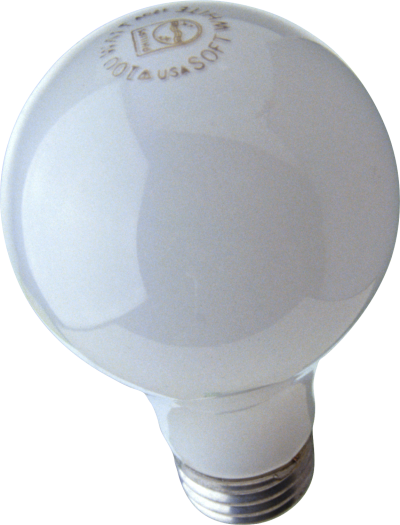 Light Bulb Four - White Light Bulb (400x525), Png Download