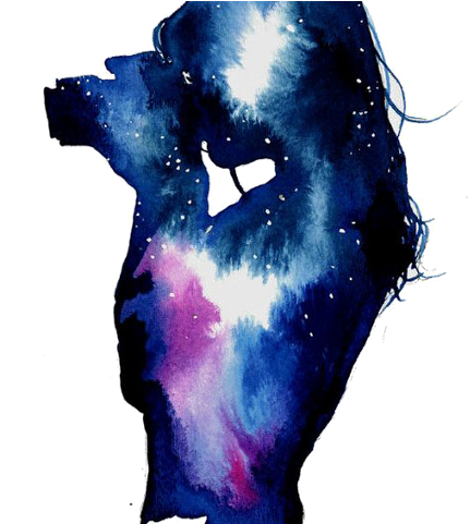 Dibujos De Estrellas Acuarela (480x480), Png Download