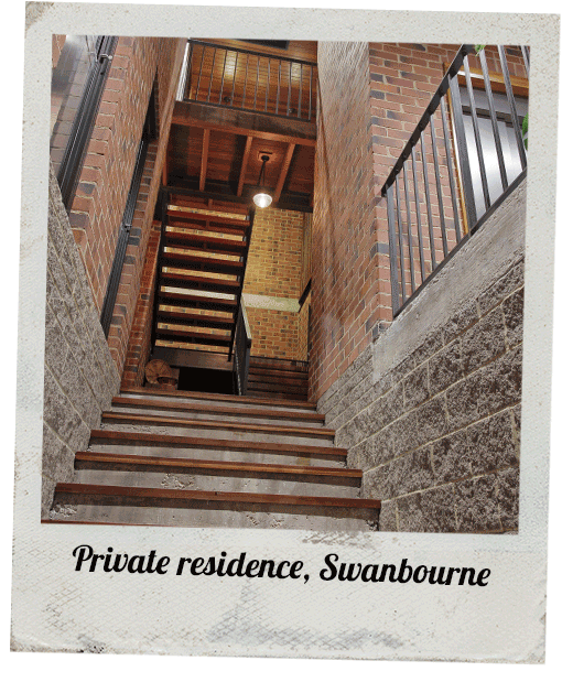 Recycled Timber Staircase Swanbourne - Barbearia Cartola (546x651), Png Download