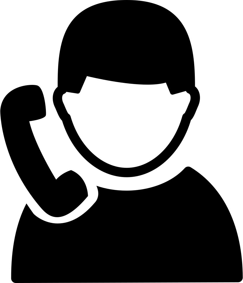 Clipart Resolution 842*980 - Person Calling Icon (842x980), Png Download
