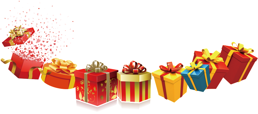 Holiday Gift Box Png - Gift (1024x614), Png Download