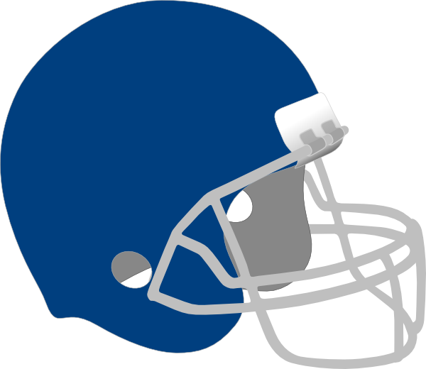 Dark Blue Football Helmet Clip Art - Football Helmet Clipart (600x520), Png Download
