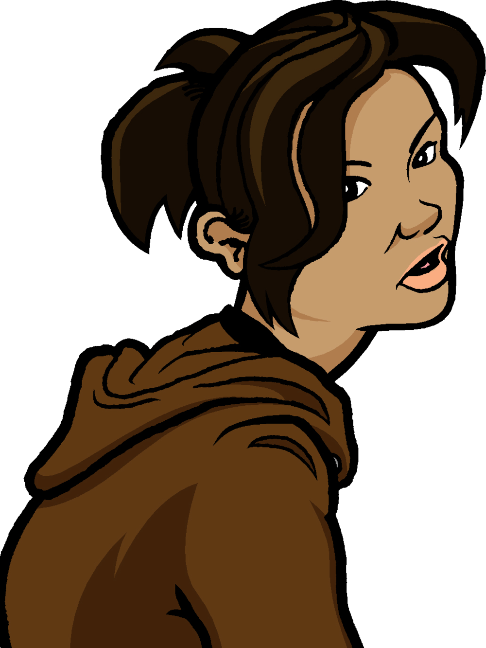 Woman Is Bored - Cartoon (1000x1332), Png Download