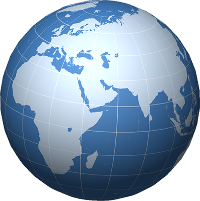 Project Wet Global Network - Earth Vector Black And White (399x400), Png Download