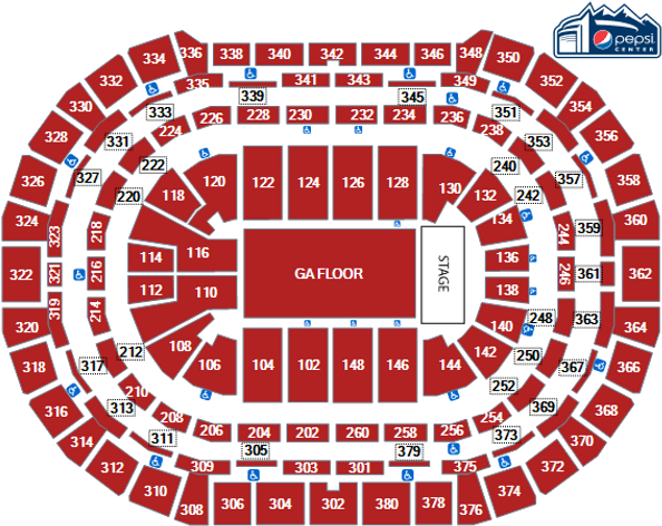 View Seating Chart - Cry Pretty Stage 2019 (1000x646), Png Download
