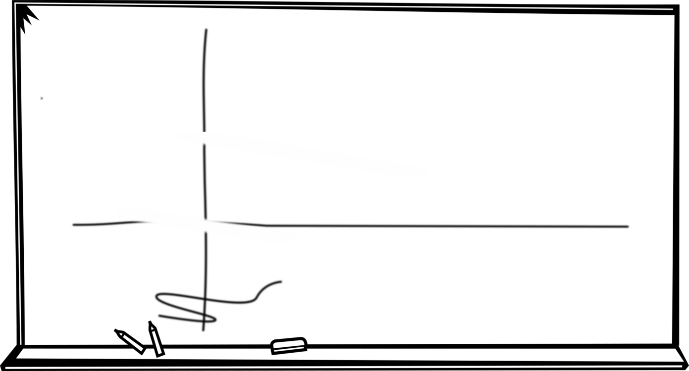 Blackboard Learn Dry-erase Boards Arbel School Coloring - Black And White Chalkboard Clipart (1391x750), Png Download