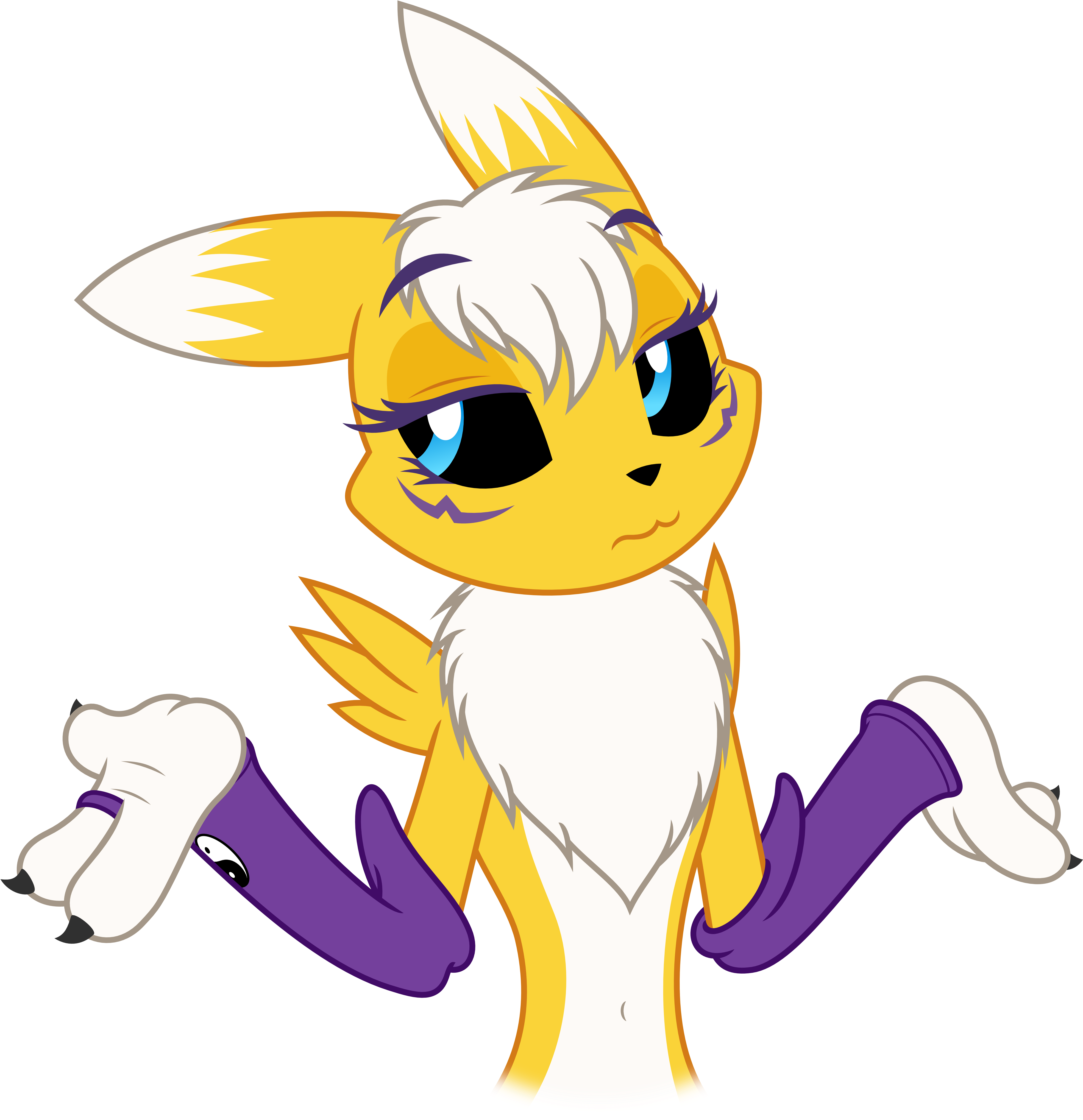 Png Royalty Free Renamon By Zutheskunk Know Your Meme - Renamon Is Adorable (4923x5000), Png Download