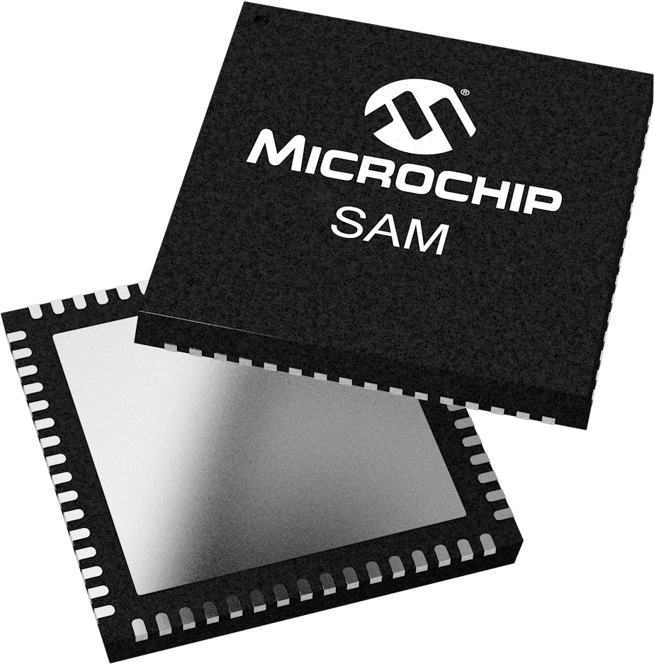 Sam Xxxx Flipflop3 Uqfn 64pin - Microchip (1087x1103), Png Download