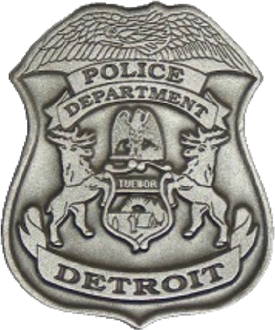 Detroit Police Detective Demoted After Anti-black Lives - Detroit Police Officer Badge (600x685), Png Download
