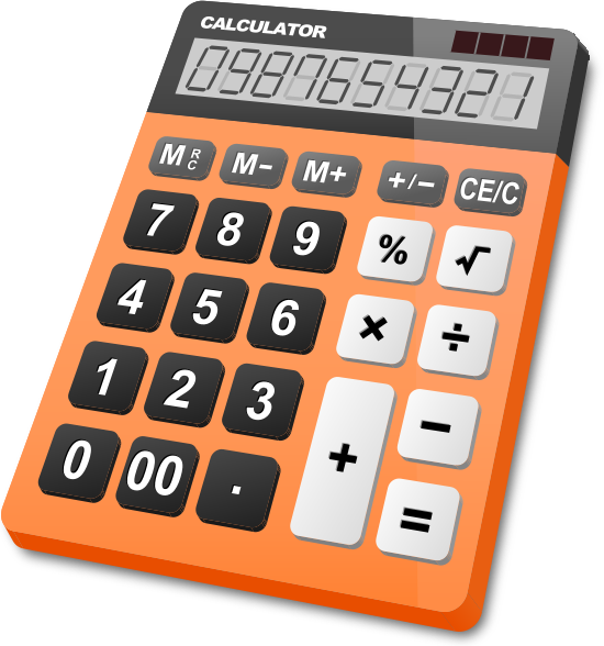 Calculator Orange - Calculator Logo Png (550x588), Png Download