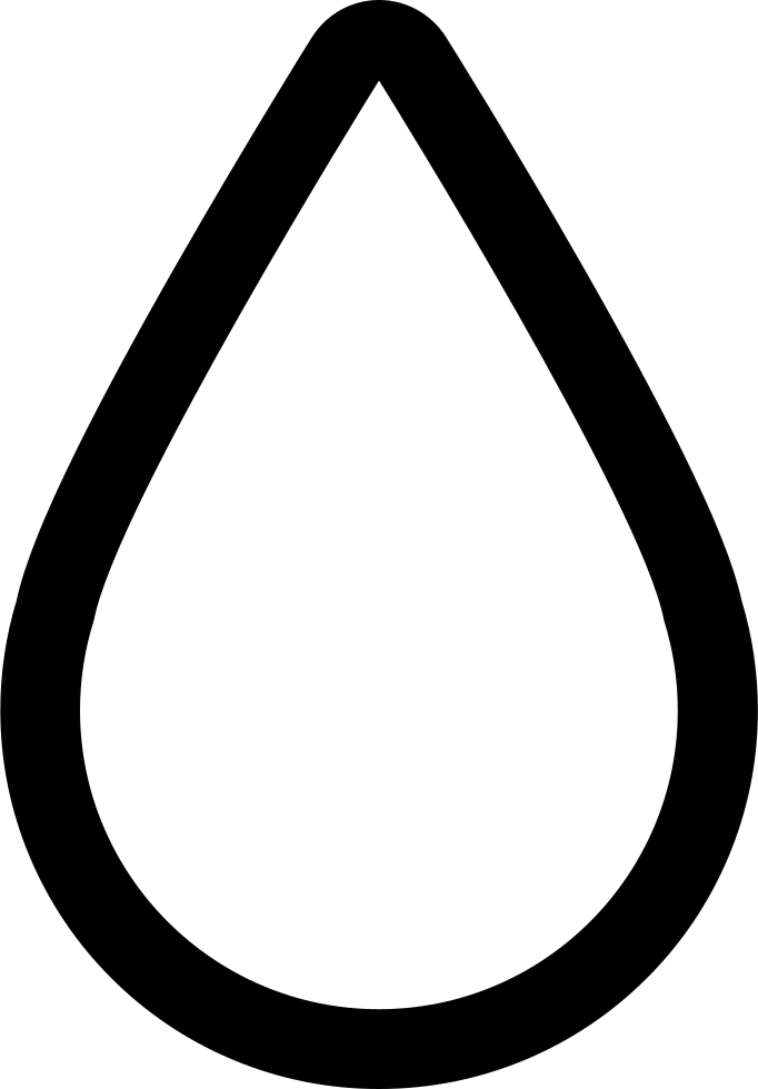 Ink Drop Outline - Raindrop Clip Art (682x980), Png Download