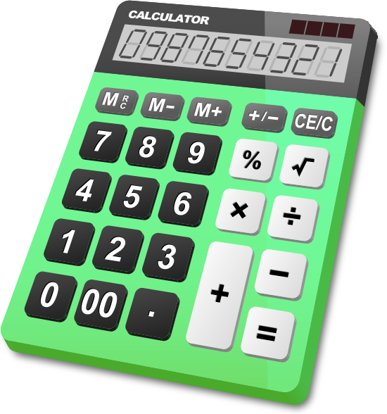 Calculator Light Green - Calculator Icon Png Green (550x588), Png Download
