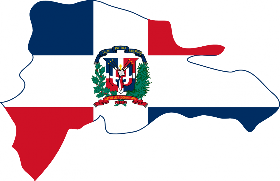 Dominican Republic Peace Symbol Flag 5 Twee Peacesymbol - Dominican Republic Island Flag (940x609), Png Download