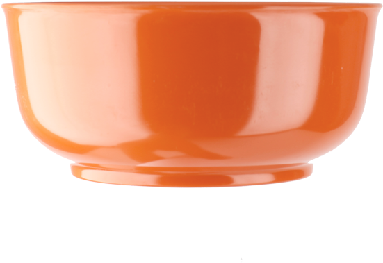 Plain Orange Rice Bowl - Bowl (600x600), Png Download