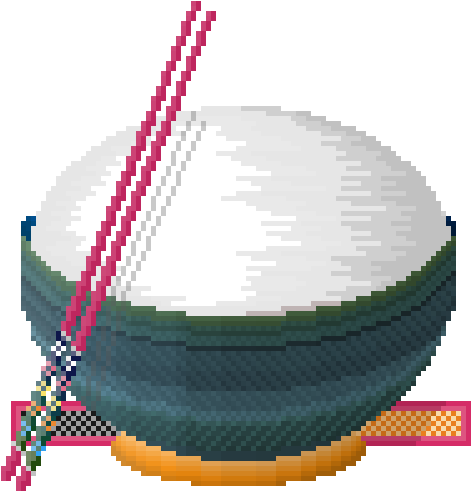 10 May - Bowl Of Rice Pixel (500x500), Png Download