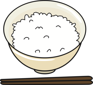 Fried Rice Japanese Cuisine White Rice Japanese Rice - Rice Clipart Png (373x340), Png Download