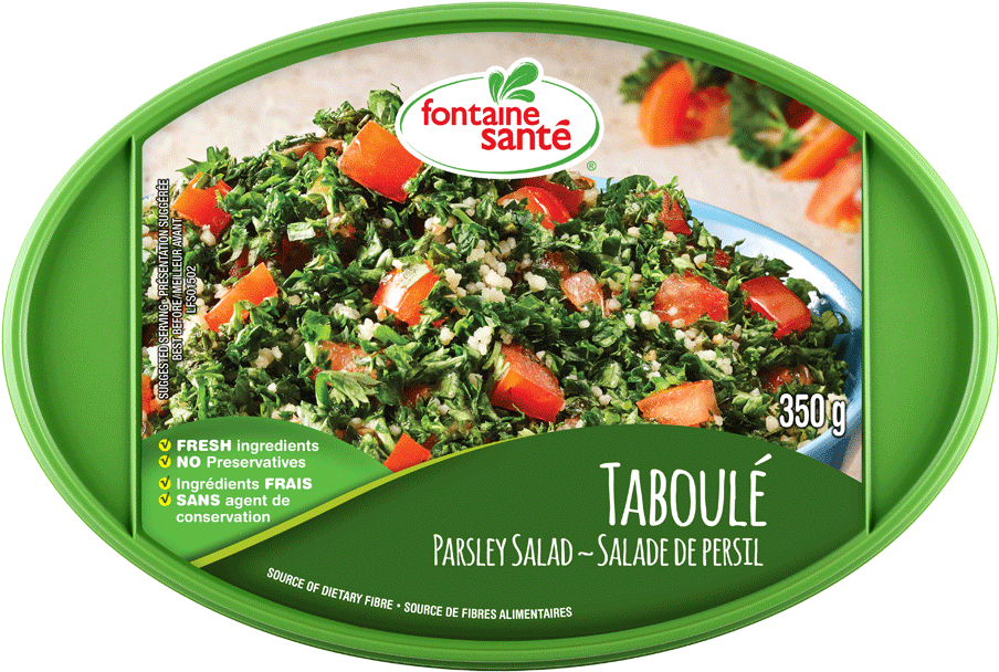 Taboulé - Parsley Salad - Taboulé Fontaine Santé (913x675), Png Download
