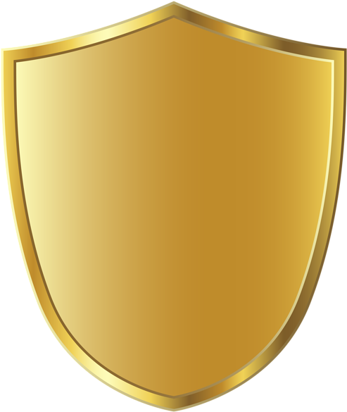 Golden Badge Template Clipart Image - Badge Png (506x600), Png Download