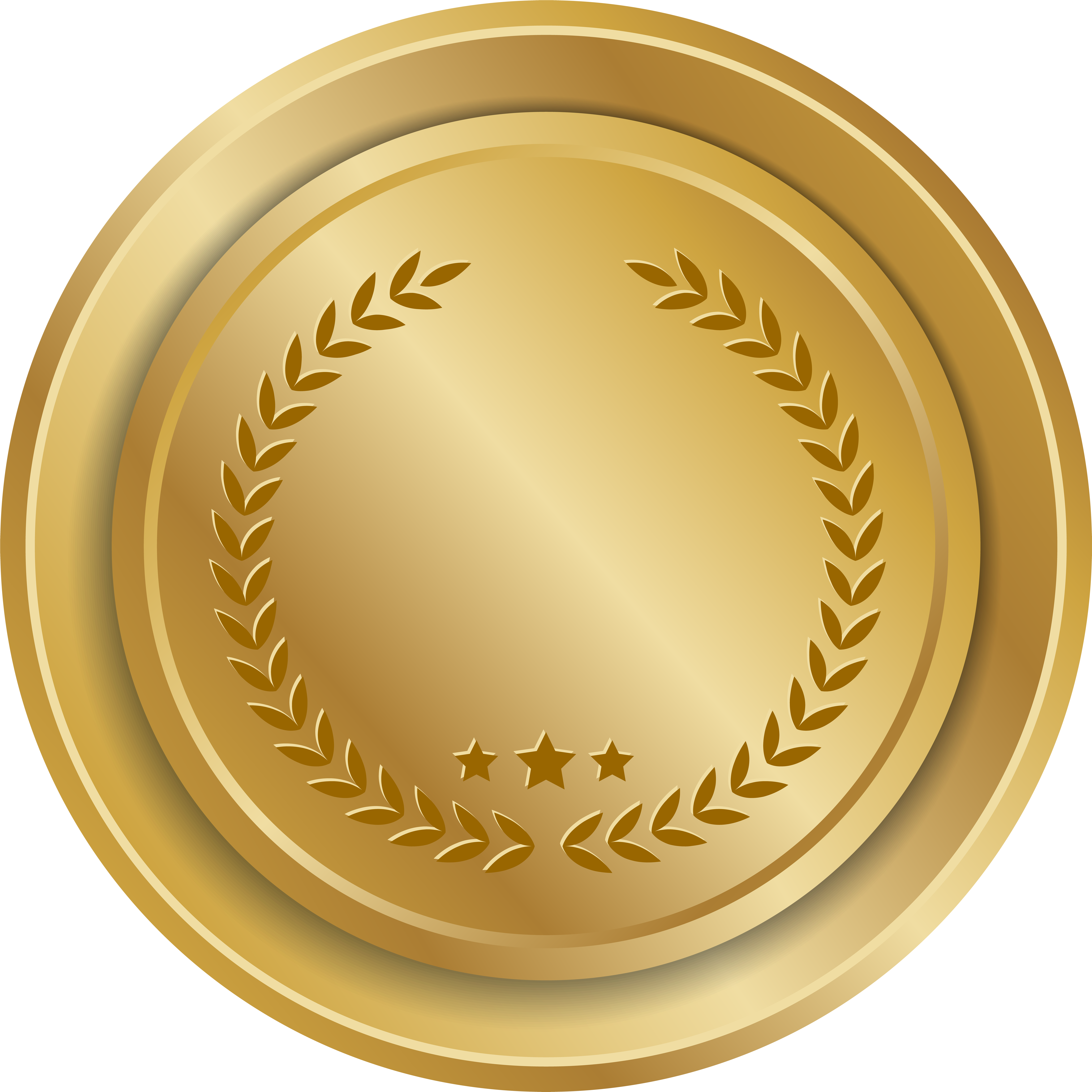 Gold Plate Png (7999x8000), Png Download